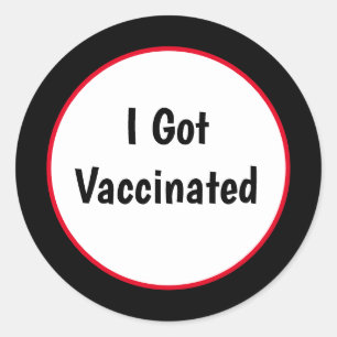 Sticker Rond J'Ai Été Vacciné Contre Le Vive 19