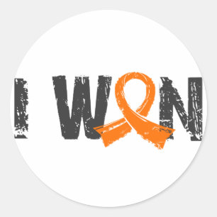 Sticker Rond J'Ai Gagné Le Cancer Du Rein