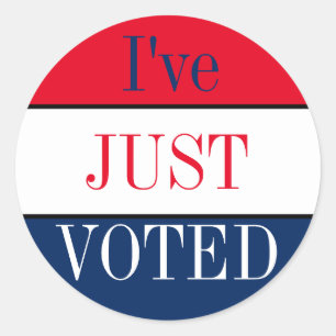 Sticker Rond J'ai juste voté