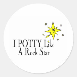 Sticker Rond J'Ai L'Air D'Une Star Rock