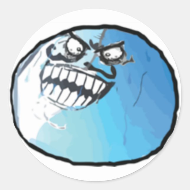 Sticker Rond J'Ai Menti Comic Meme (Devant)