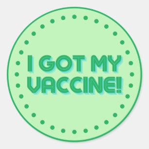 Sticker Rond J'Ai Mon Vaccin !