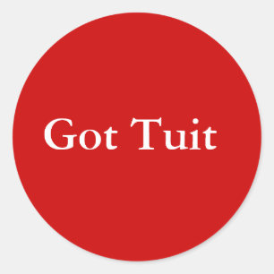 Sticker Rond J'ai obtenu Tuit