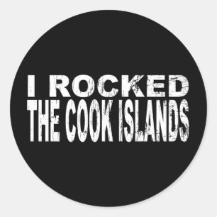 Sticker Rond J'ai rodé les îles Cook