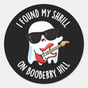 Sticker Rond J'Ai Trouvé Mon Arbre Sur Booberry Hill Dark BG