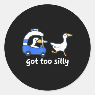 Sticker Rond J'Ai Une Chemise D'Humour Pour L'Anim Trop Bête