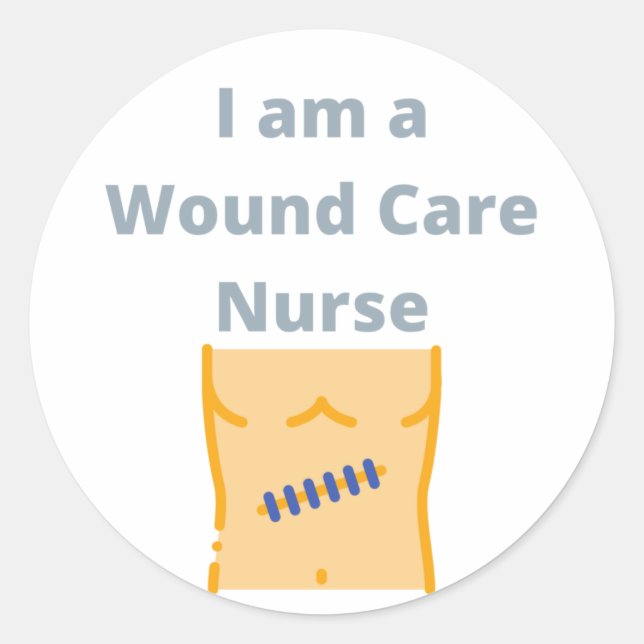 Sticker Rond J'ai une infirmière en soins de santé - infirmière (Devant)