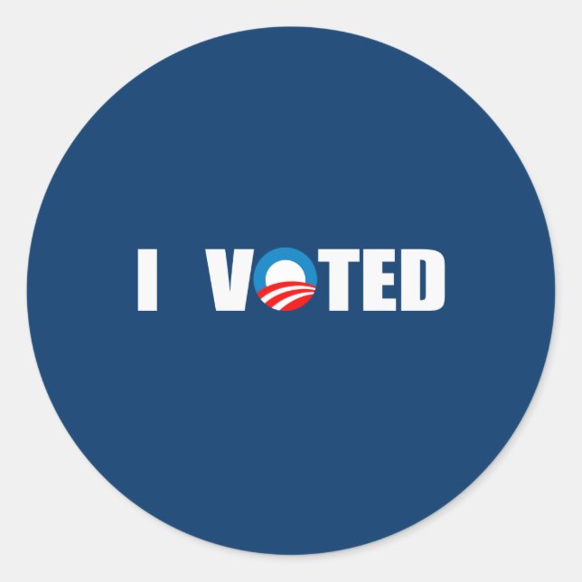 STICKER ROND J'AI VOTÉ (Devant)
