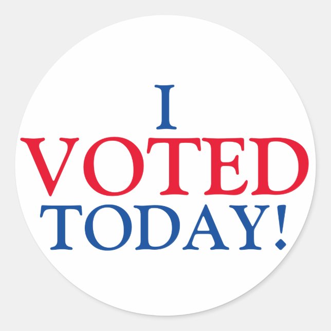 Sticker Rond J'AI VOTÉ Aujourd'Hui ! (Devant)
