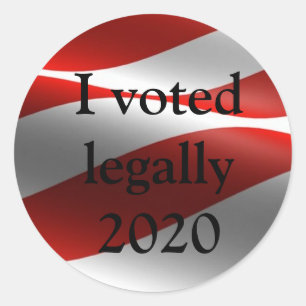 Sticker Rond J'ai voté légalement 2020
