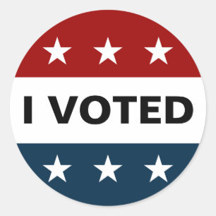 Sticker Rond J'ai voté les élections de 2024