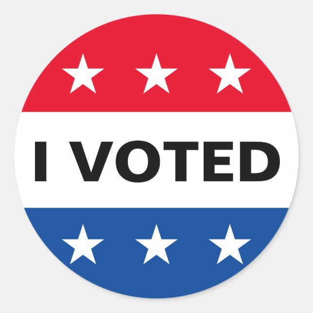 Sticker Rond J'ai voté les élections de 2024 (Devant)