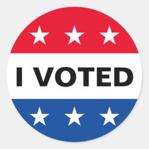 Sticker Rond J'ai voté les élections de 2024