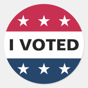 Sticker Rond J'ai voté les élections de 2024