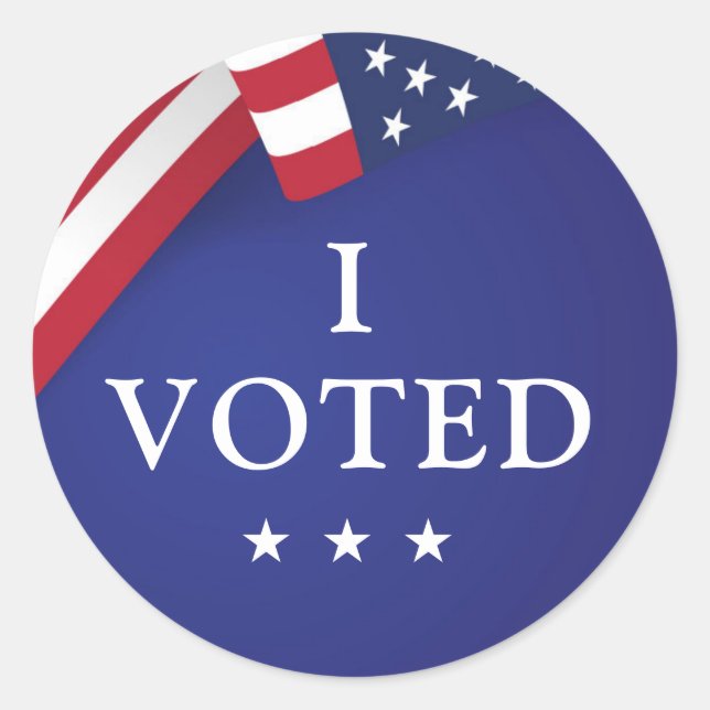 Sticker Rond J'ai voté les élections de 2024 (Devant)