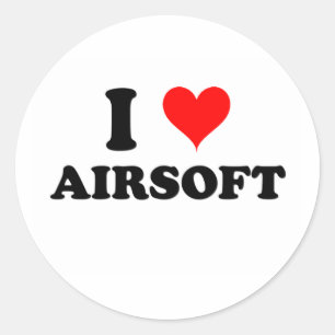 Sticker Rond J'aime Airsoft