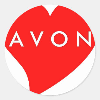 Sticker Rond J'aime AVON