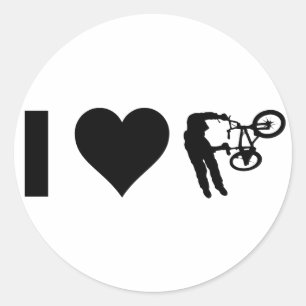 Sticker Rond J'aime BMX
