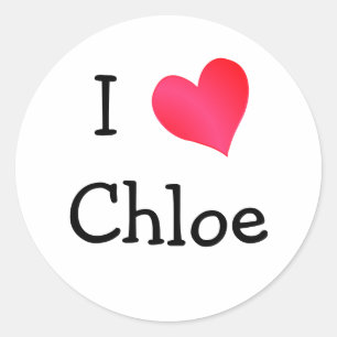 Sticker Rond J'aime Chloe