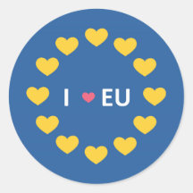 J'aime coller pare-chocs de l'UE - rester - référe