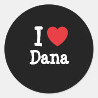 J'aime Dana coeur T-shirt