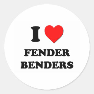 Sticker Rond J'aime des cintreuses d'amortisseur