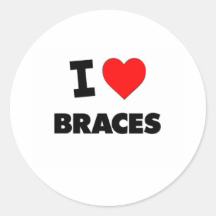 Sticker Rond J'aime des croisillons