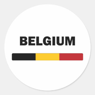 Sticker Rond J'aime la Belgique