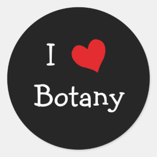 Sticker Rond J'aime la botanique
