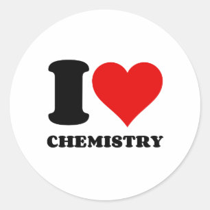 STICKER ROND J'AIME LA CHIMIE