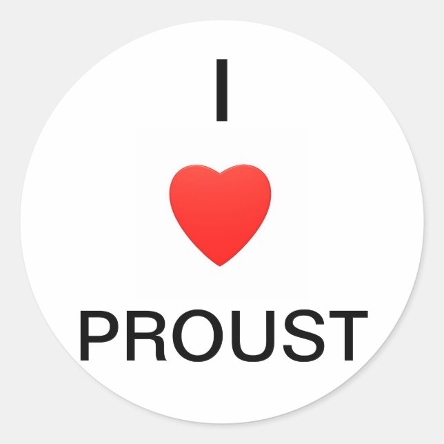 Sticker Rond J'aime la fierté (Devant)