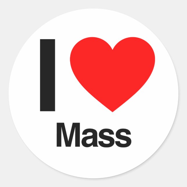 Sticker Rond j'aime la masse (Devant)