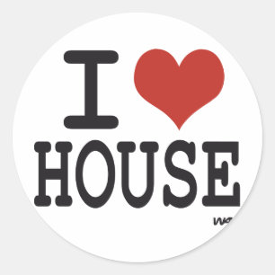 Sticker Rond J'aime la musique de Chambre
