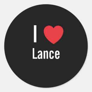 Sticker Rond J'aime Lance