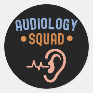 Sticker Rond J'Aime L'Audiologie, Équipe D'Audiologie