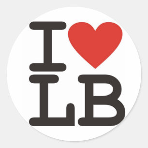 Sticker Rond J'aime l'autocollant de livre