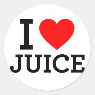 Sticker Rond J'aime le jus