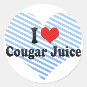 Sticker Rond J'Aime Le Jus De Cougar