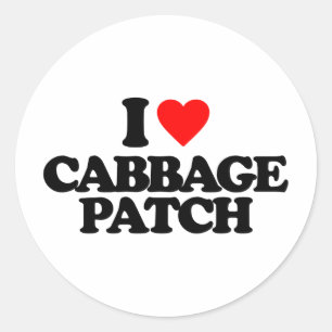 STICKER ROND J'AIME LE PATCH CABBAGE