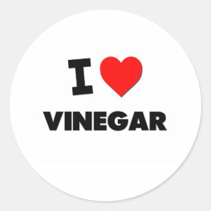 Sticker Rond J'aime le Vinegar
