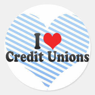 Sticker Rond J'aime les coopératives de crédit
