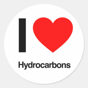 Sticker Rond j'aime les hydrocarbures