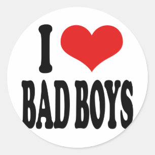 Sticker Rond J'Aime Les Mauvais Garçons