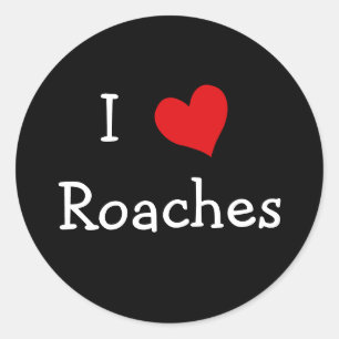 Sticker Rond J'Aime Les Roaches