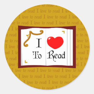 Sticker Rond J'Aime Lire