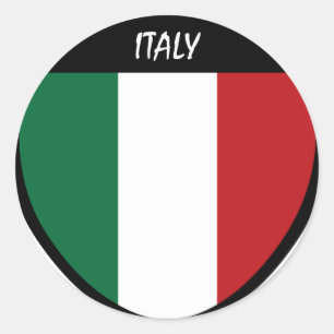 Sticker Rond J'aime l'Italie