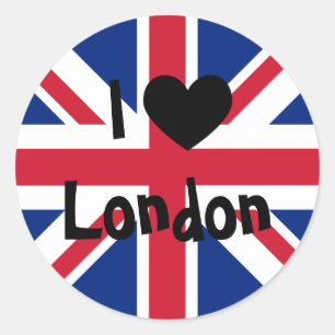 Sticker Rond J'aime Londres