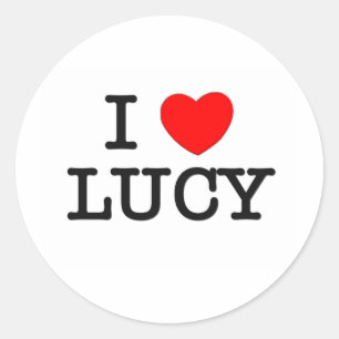 Sticker Rond J'Aime Lucy