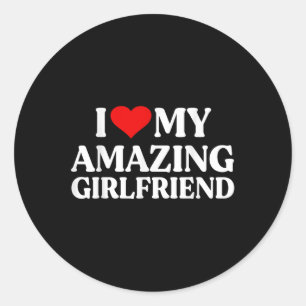 Sticker Rond J'Aime Ma Extraordinaire Fille Je Coeur Ma Fille C
