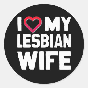 Sticker Rond J'AIME MA FEMME LESBIENNE - BLANC -.png